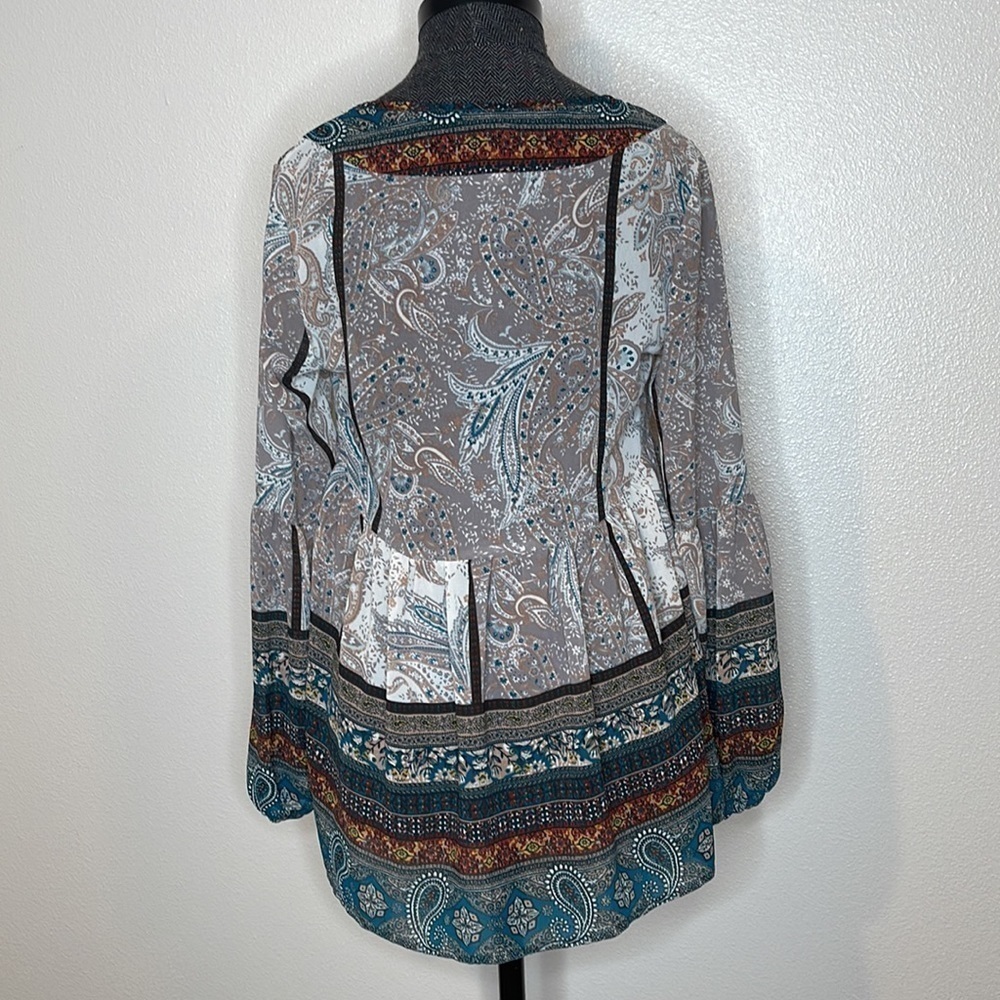Knox Rose Peasant Boho Blouse Size XS - Picture 7 of 9